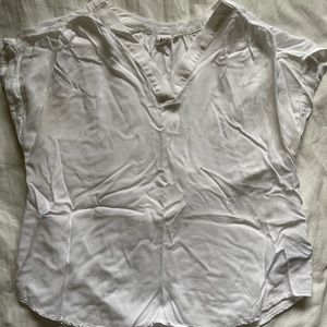 White Short Sleeve Blouse